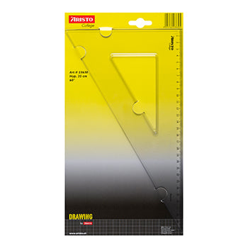 Esquadro Plástico Cristal 60G-30cm Aristo Geocollege AR23630