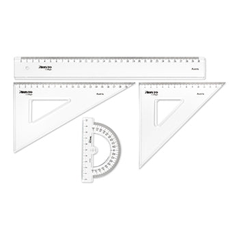 Conjunto Geometria Geocollege AR23509 Aristo 4 Peças