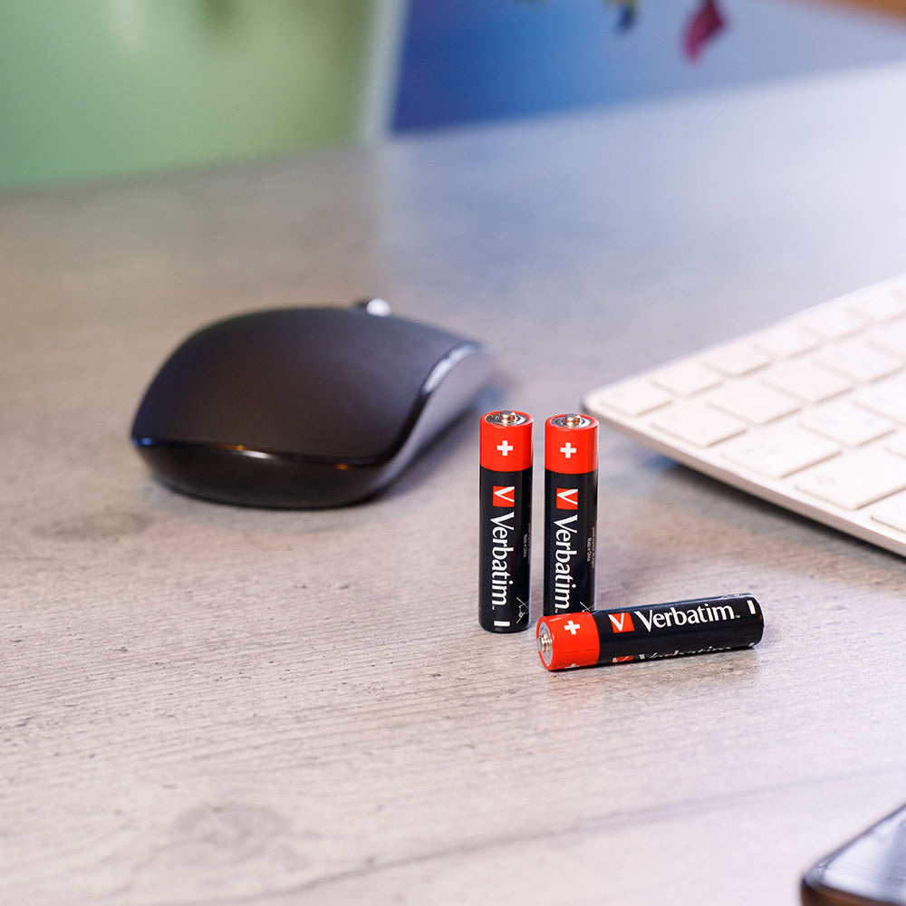 Pilhas AAA LR03 Alcalinas 1.5V 1300mAh Verbatim 49920 4un