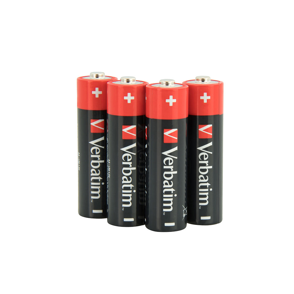 Pilhas AA LR6 Alcalinas 1.5V 2900mAh Verbatim 49921 4un