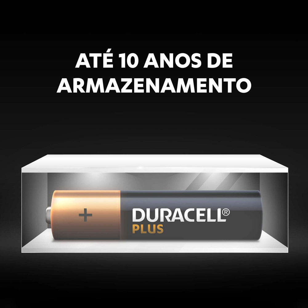 Pilhas AAA LR03 Alcalinas 1.5V Duracell Plus 4un
