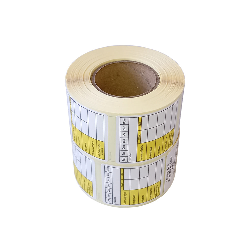 Etiquetas Pré-impressas Congelação 40x46mm 2x500=1000un