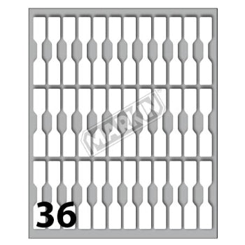 Etiquetas Jóias 46x8mm 10Fls Cod 30 Markin 360un