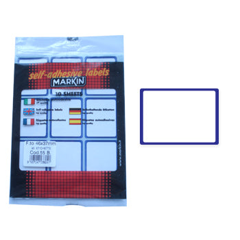 Etiquetas 046x037mm 10Fls Rebordo Linhas Markin 90un