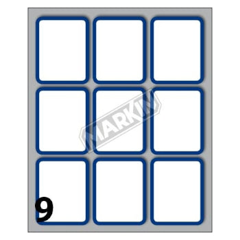 Etiquetas 046x037mm 10Fls Rebordo Linhas Markin 90un