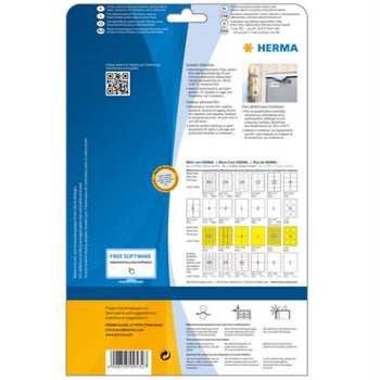 Etiquetas 063,5x033,9mm 10Fls Intempéries Herma 240un