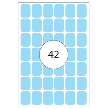 Etiquetas 016x022mm 2383 Azul Claro Herma 1344un