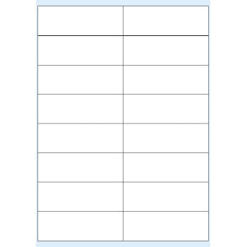 Etiquetas 105x036mm 100Fls A4 Transparente Mate 1600un