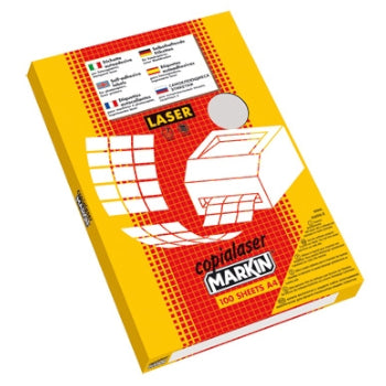 Etiquetas 105x036mm 100Fls A4 Transparente Mate 1600un