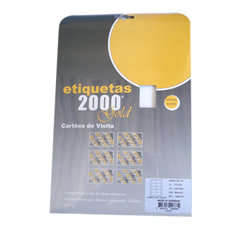 Cartões Visita 86x54mm 210g InkJet 10Fls Branco 100un