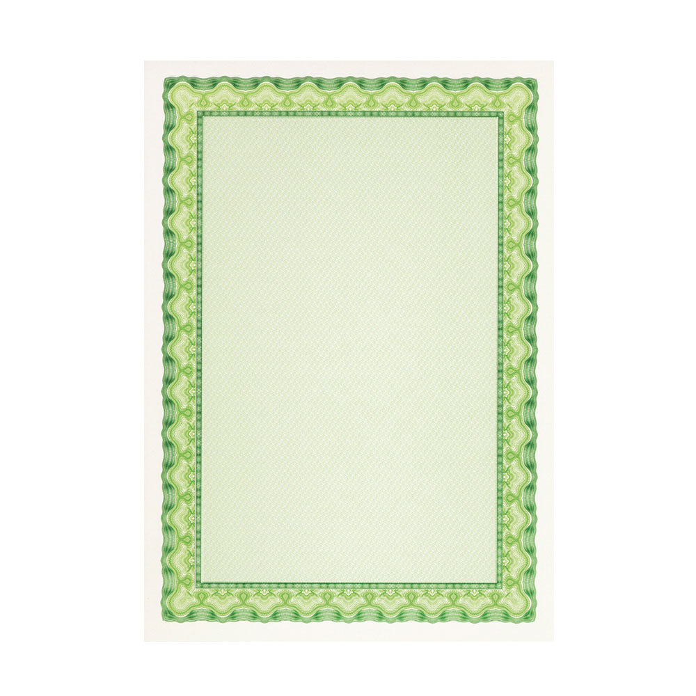 Papel 115g A4 Certificados Verde 10un