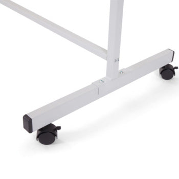 Suporte para Quadro 200x120cm Branco com Rodas Cinza Claro