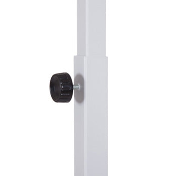 Suporte para Quadro 200x120cm Branco com Rodas Cinza Claro