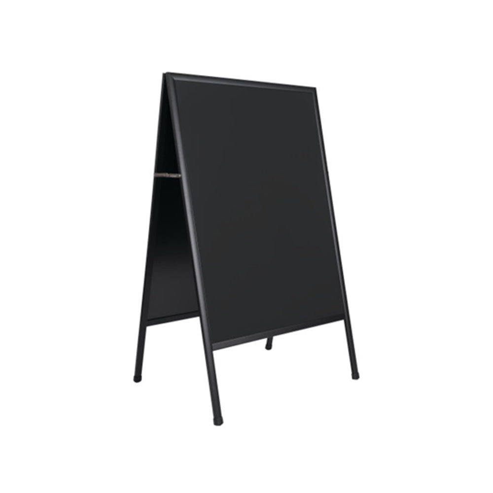 Quadro Cavalete Dupla Face 90x150cm Preto - Ardósia 90x120cm