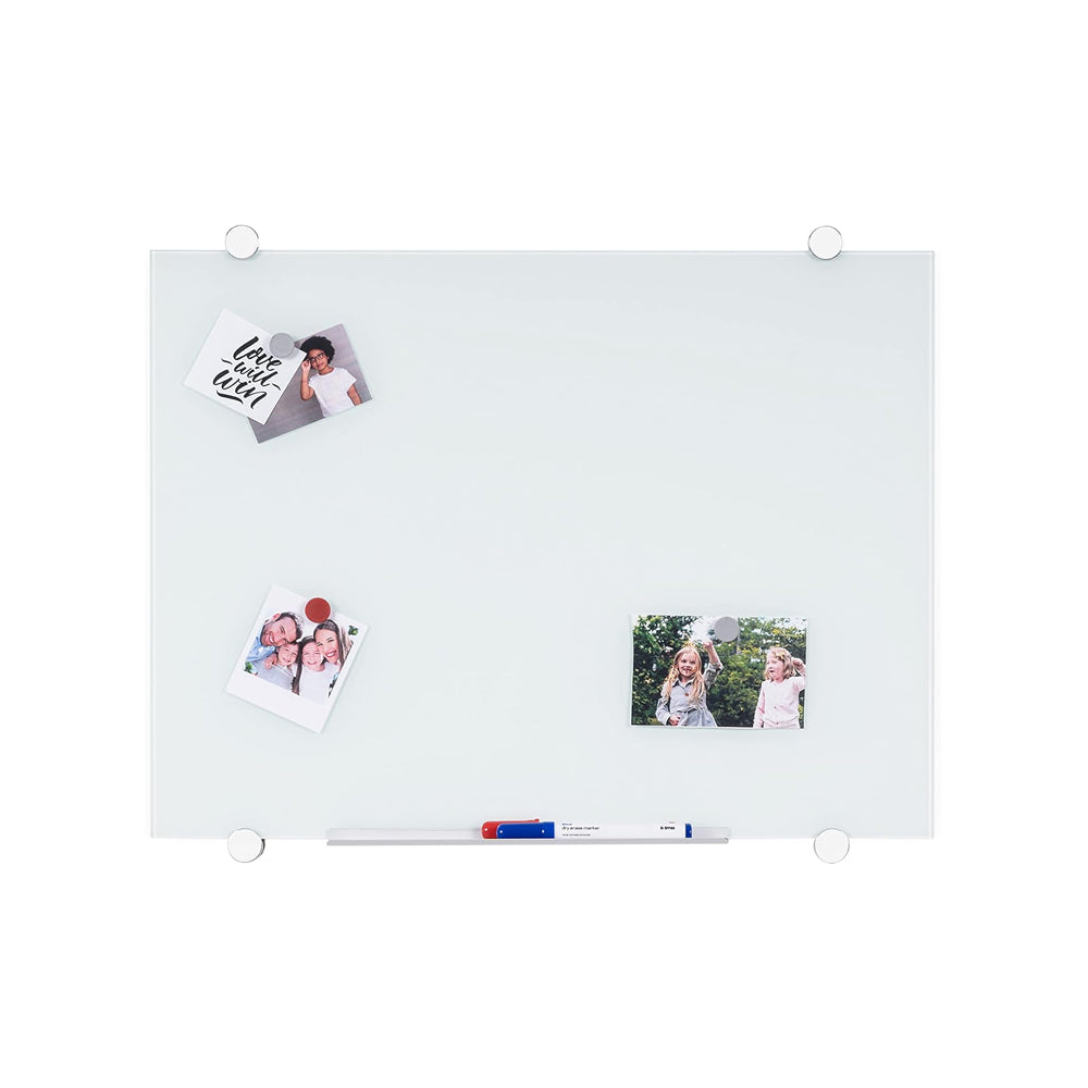 Quadro Vidro Magnético 150x120cm Flow Branco GL110106