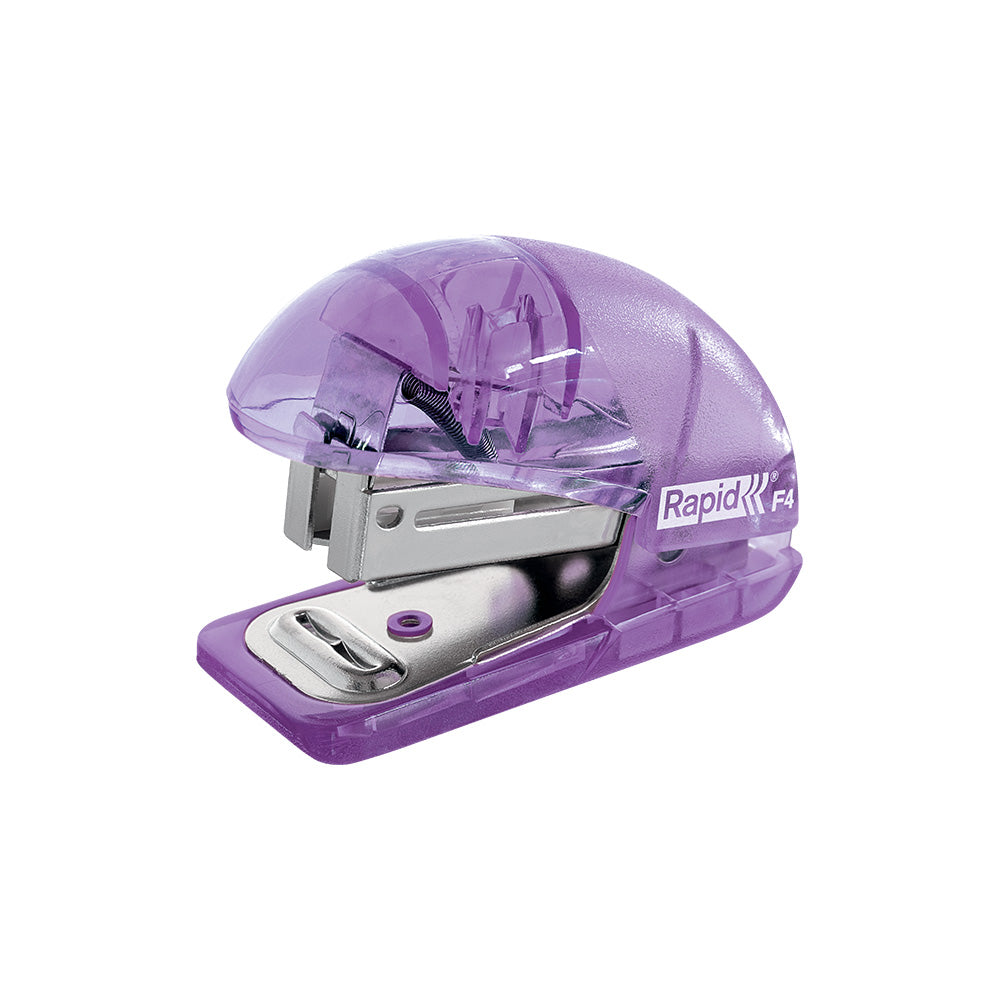 Agrafador 24/6 10 Folhas Rapid F4 Translúcido Malva