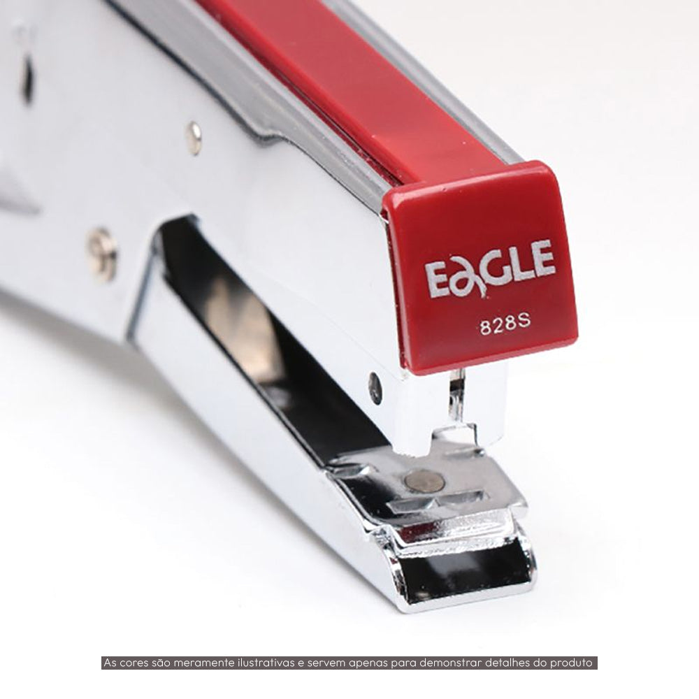 Agrafador Alicate Nº10 15 Folhas Fullstrip Metálico Eagle