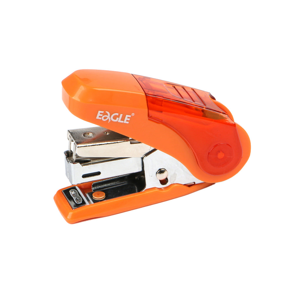 Agrafador Mini Nº10 16 Folhas + Agrafos Eagle Cores Sortidas