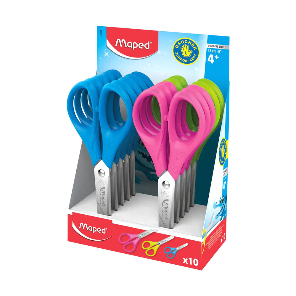 Tesoura 13cm Maped Pontas Redondas para Esquerdinos 1un