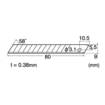 Recargas Lâminas para X-Acto 09mm NTCutter Pack 10un