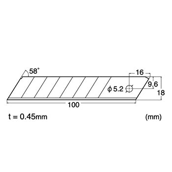 Recargas Lâminas para X-Acto 18mm NTCutter Pack 6un
