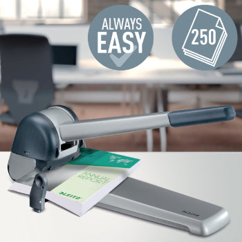 Furador Industrial 250 Folhas Leitz 5182 25mm Cinza