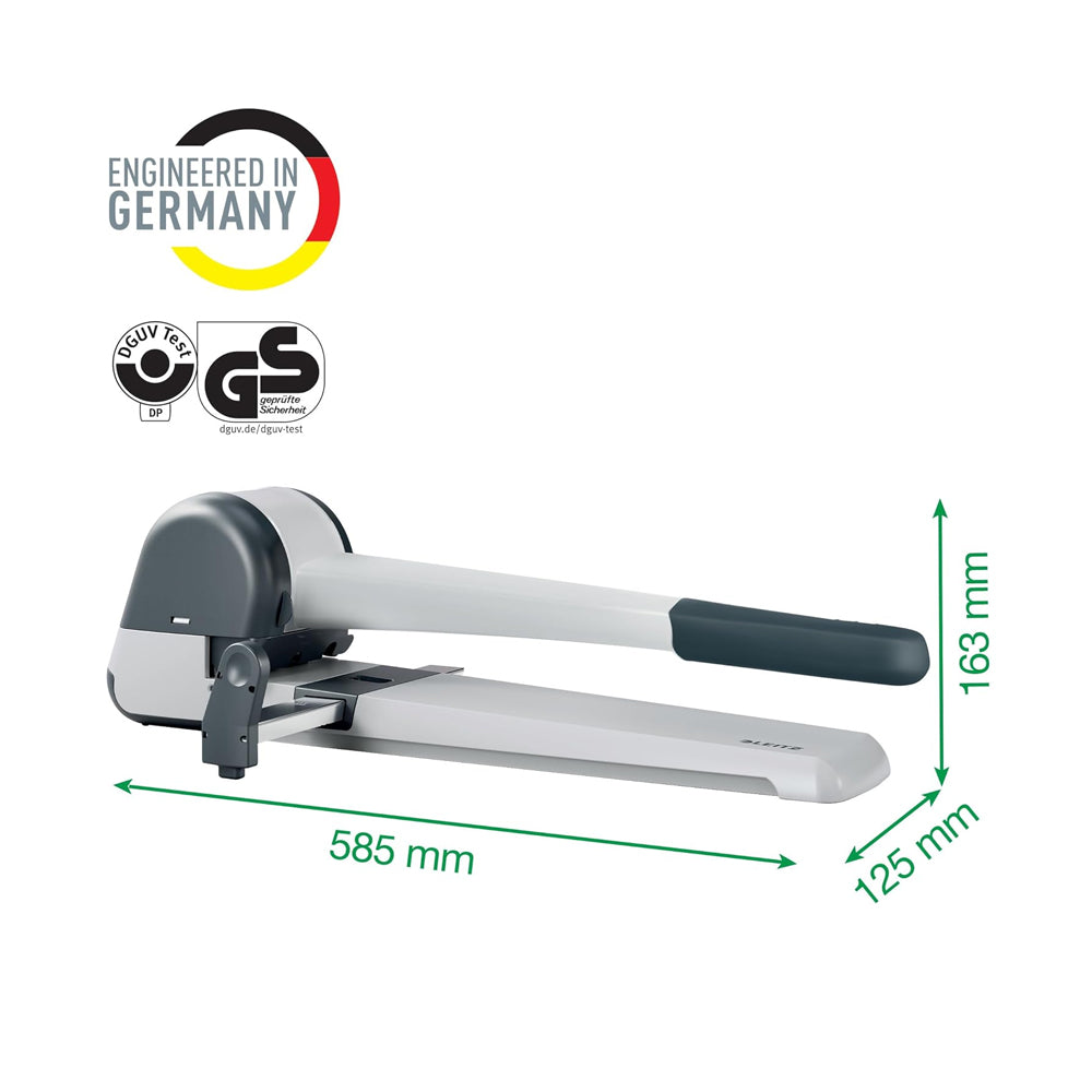 Furador Industrial 250 Folhas Leitz 5182 25mm Cinza