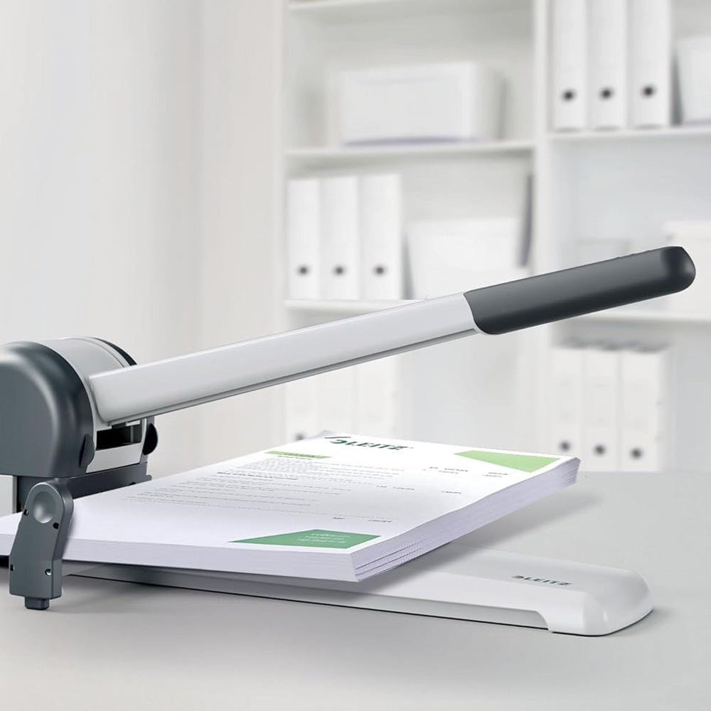 Furador Industrial 250 Folhas Leitz 5182 25mm Cinza