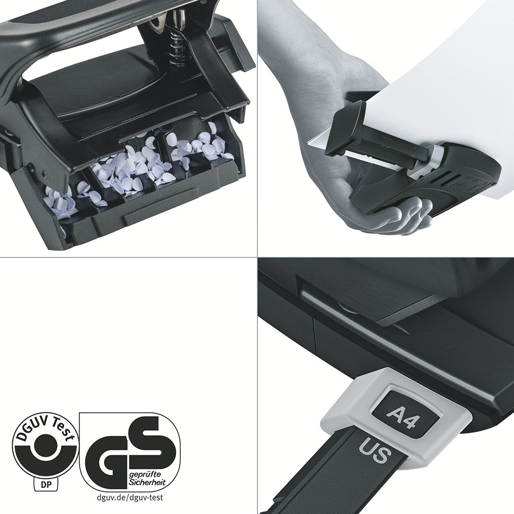 Furador 10 Folhas Leitz Recycle Preto