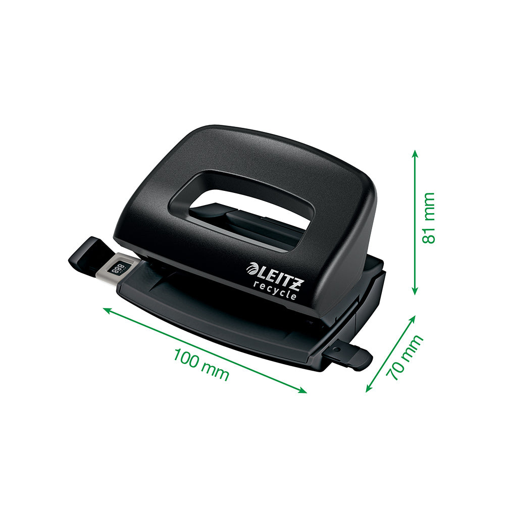 Furador 10 Folhas Leitz Recycle Preto