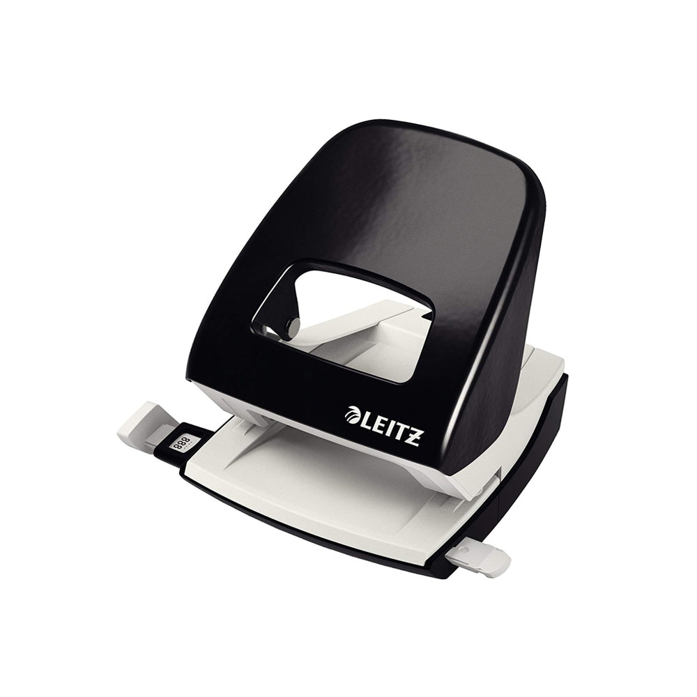 Furador 25 Folhas Leitz 5008 2.5mm c/Regua Preto