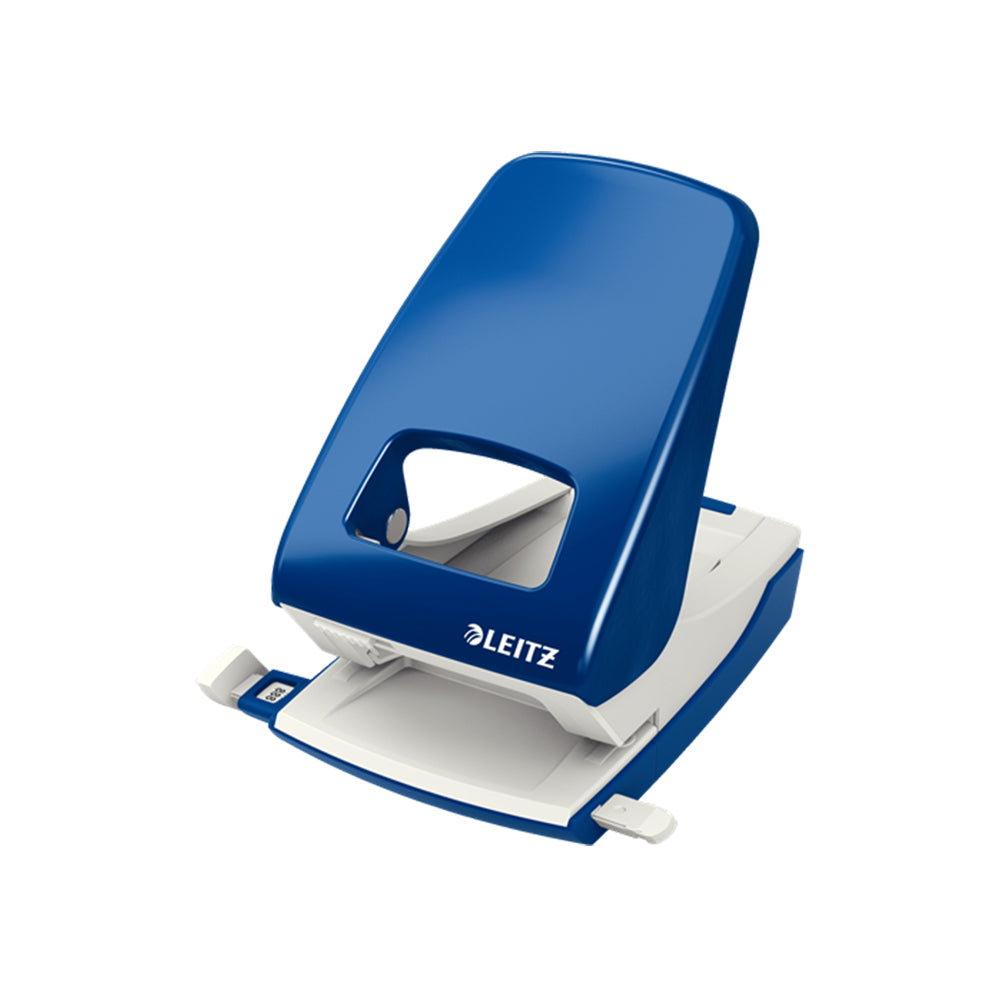 Furador 40 Folhas Leitz 5138 4mm c/Regua Azul