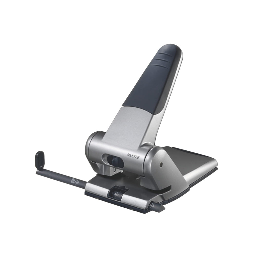 Furador 63 Folhas Leitz 5180 Cinza Prata