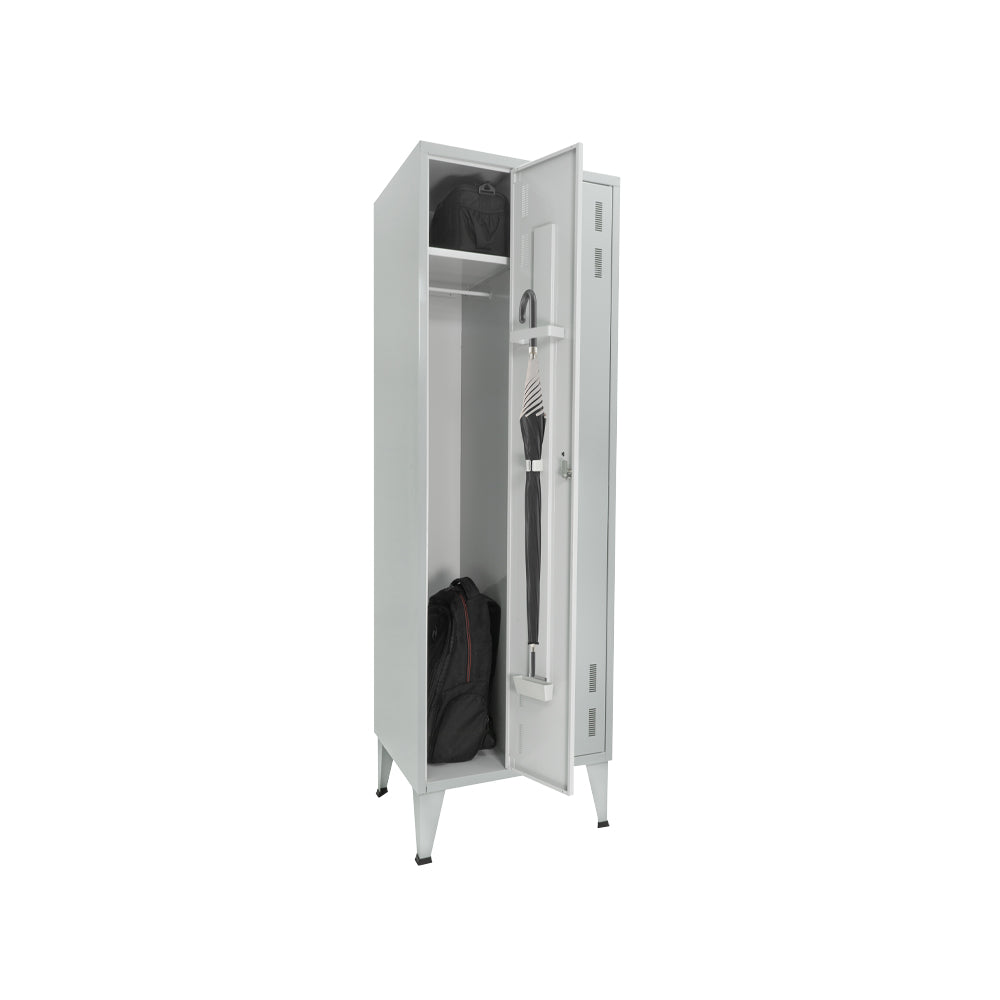Cacifos Metálicos Duplo 2 Cacifos 600x400x1700mm Cinza