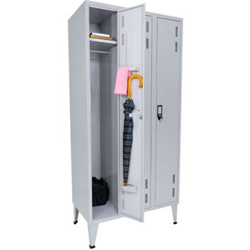 Cacifos Metálicos Triplo 3 Cacifos 900x400x1700mm Cinza