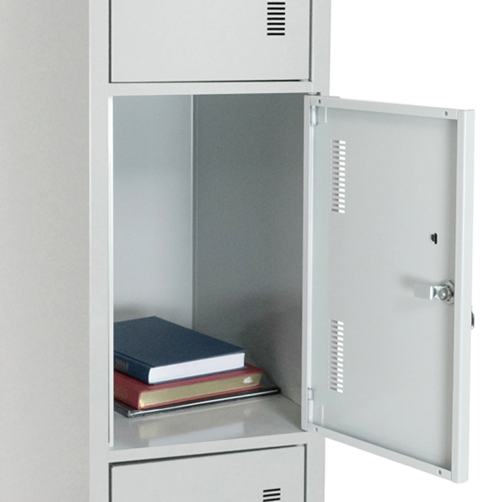 Cacifos Metálicos Simples 4 Cacifos 300x500x1900mm Cinza