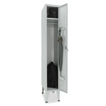 Cacifos Metálicos Simples 1 Cacifo 300x500x1900mm Cinza