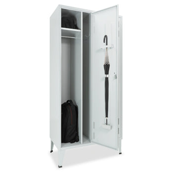 Cacifos Metálicos P/Indústria 2 Cacifos 900x500x1900mm Cinza