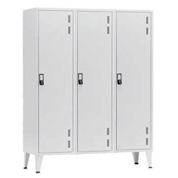 Cacifos Metálicos P/Indústria 3 Cacifos 1350x500x1900mm Cinz