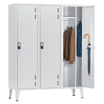 Cacifos Metálicos P/Indústria 3 Cacifos 1350x500x1900mm Cinz
