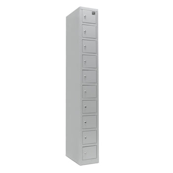 Cacifos Metálicos 10 Cacifos 217x420x1650mm Cinza