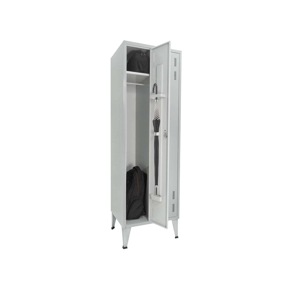 Cacifos Metálicos Duplo 2 Cacifos 600x500x1700mm Cinza