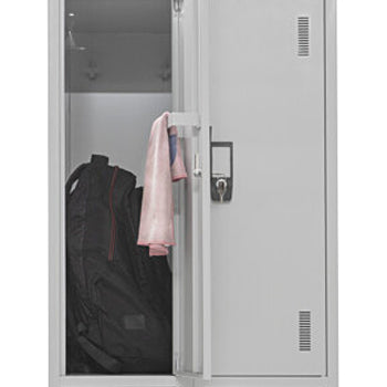 Cacifos Metálicos Duplo 4 Cacifos 600x500x1900mm Cinza