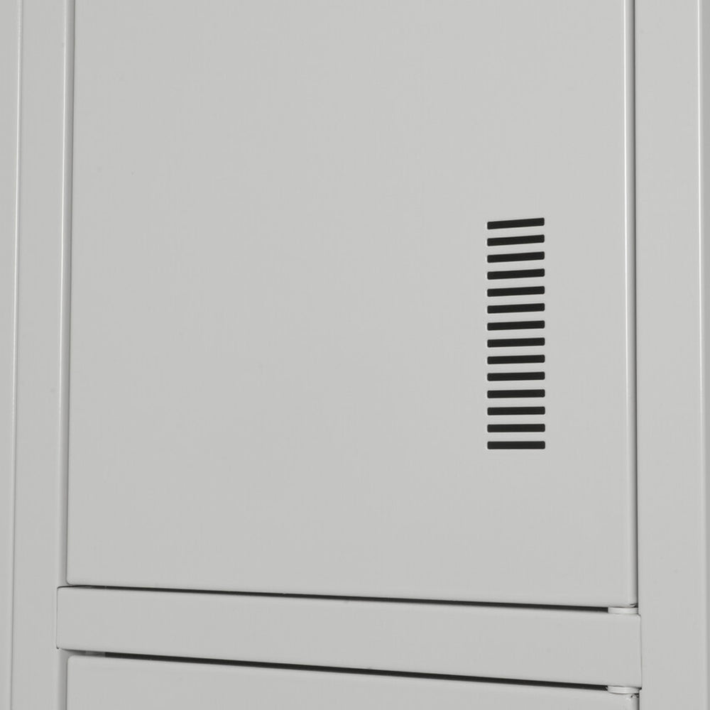 Cacifos Metálicos Duplo 4 Cacifos 600x500x1900mm Cinza