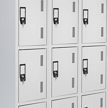 Cacifos Metálicos Triplo 9 Cacifos 900x500x1900mm Cinza