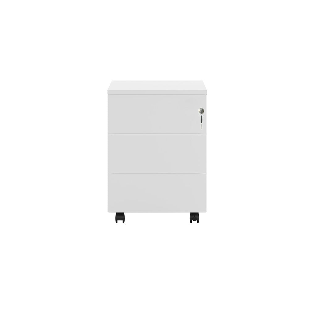 Bloco Rodado 3 Gavetas c/Rodas 415x515x575mm Branco