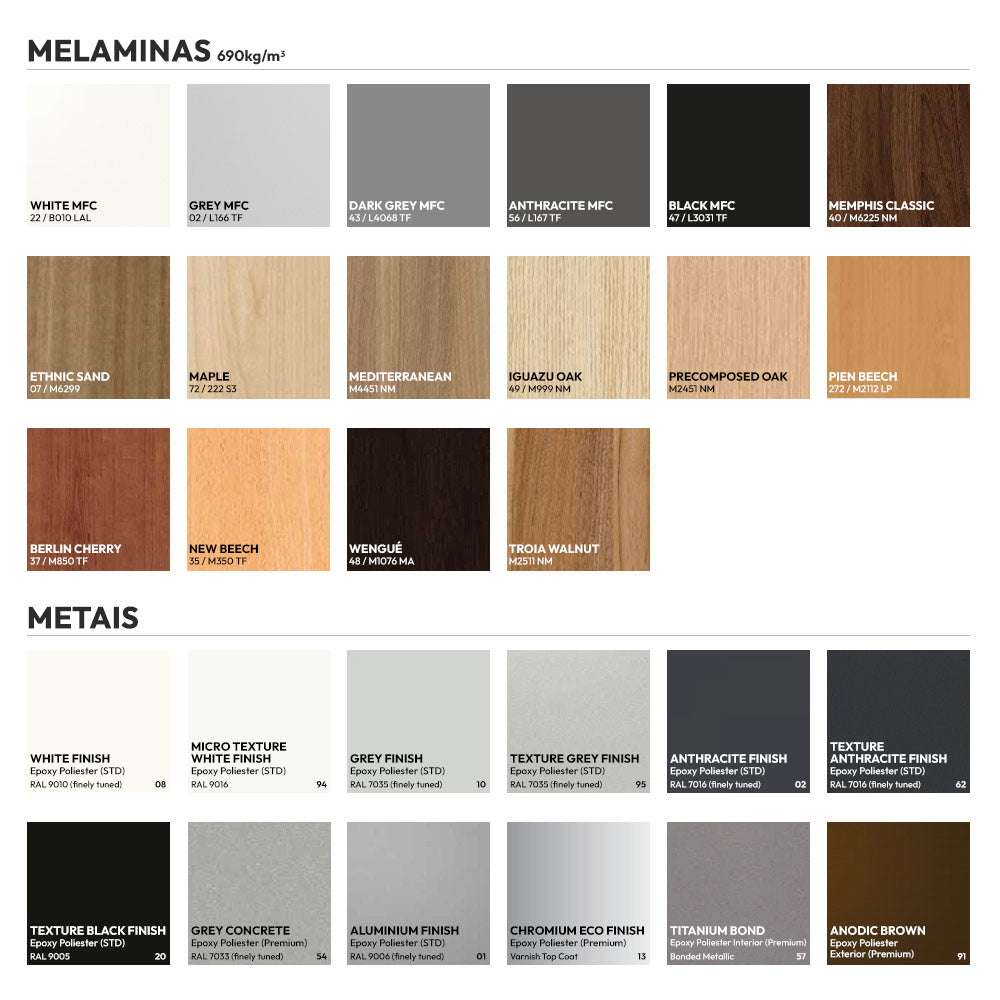 Secretária com Avental Medusa 1200x800x750 Cinza/Carvalho