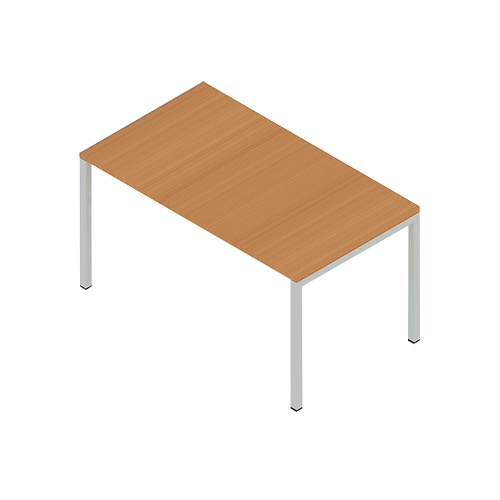 Secretária Metal Minima 1400x600x750 Cinza/Faia