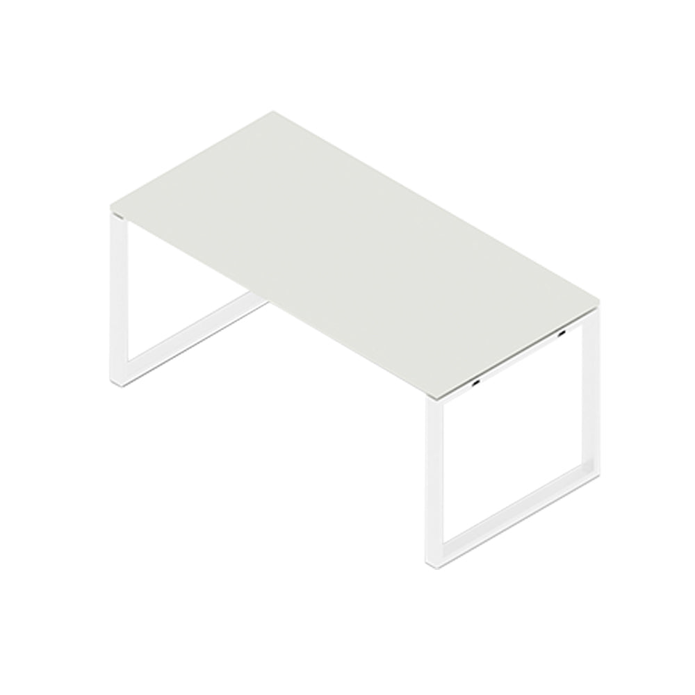 Secretária Metal Plano O 1600x800x750 Branco