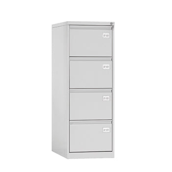 Arquivo de Oficio com 4 gavetas 460x615x1320mm Cinza
